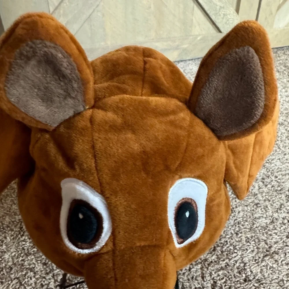 Ecopals plush brown bat hat New with tag